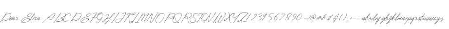 Dear Elisa