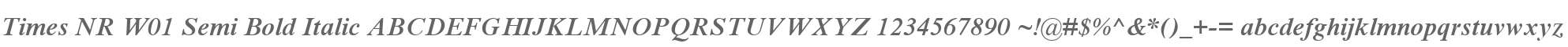 Times NR W01 Semi Bold Italic