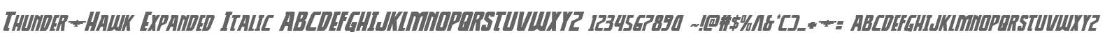 Thunder-Hawk Expanded Italic