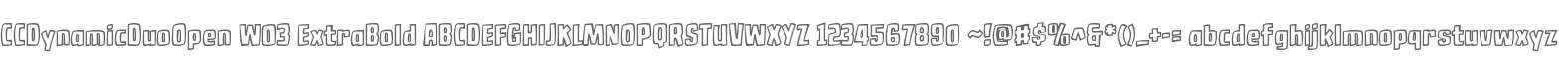 CCDynamicDuoOpen W03 ExtraBold