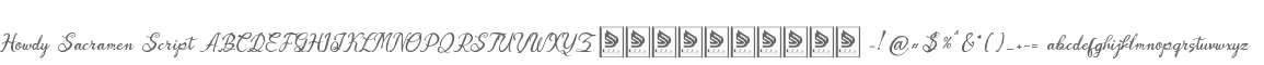Howdy Sacramen Script