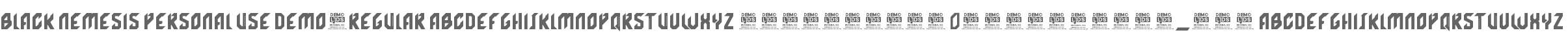 Black Nemesis Personal Use DEMO-Regular