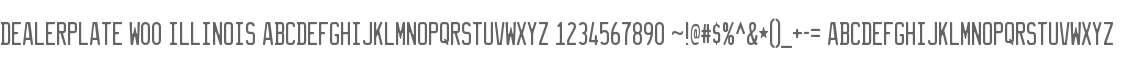 Dealerplate W00 Illinois
