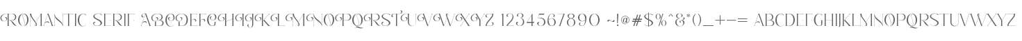 Romantic Serif