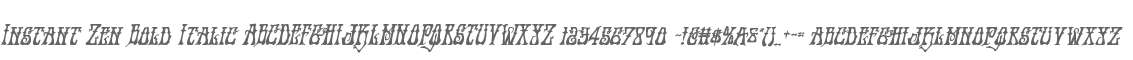 Instant Zen Bold Italic