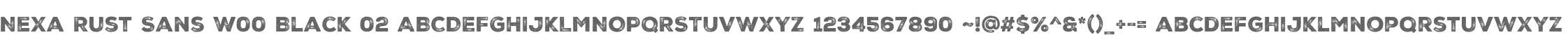 Nexa Rust Sans W00 Black 02