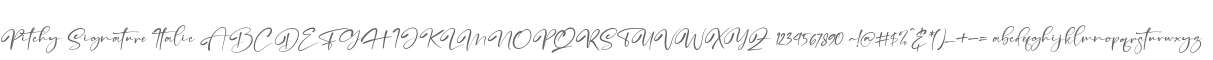 Pitchy Signature