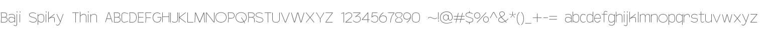Baji Spiky Thin