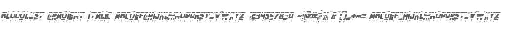 Bloodlust Gradient Italic
