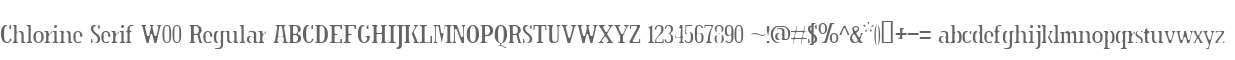 Chlorine Serif W00 Regular