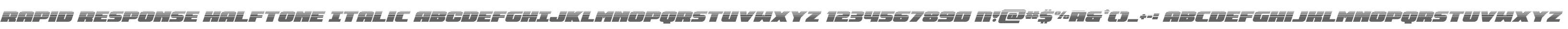 Rapid Response Halftone Italic