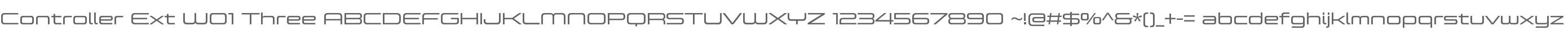 Controller Ext W01 Three