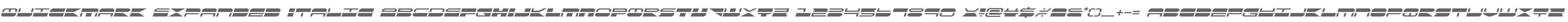 QuickMark Expanded Italic