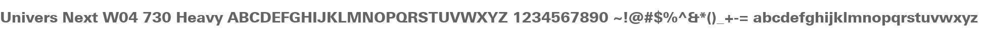Univers Next W04 730 Heavy