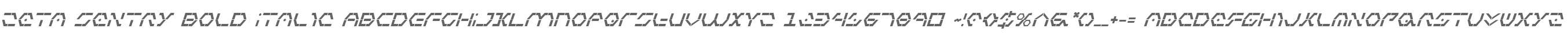 Zeta Sentry Bold Italic
