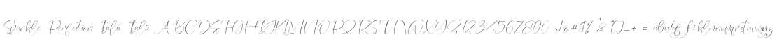 Sparkle Perfection Italic