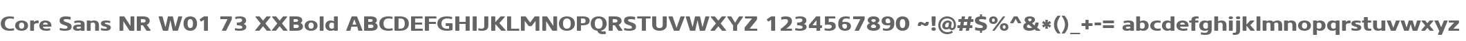Core Sans NR W01 73 XXBold