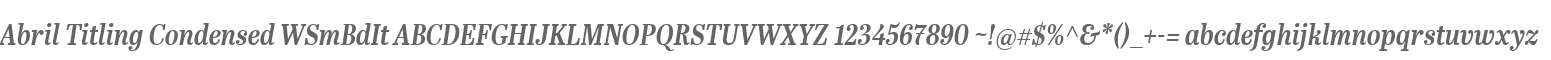 Abril Titling Condensed WSmBdIt