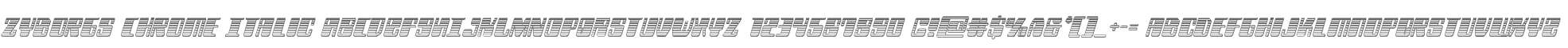 Zyborgs Chrome Italic