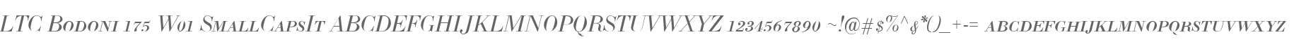 LTC Bodoni 175 W01 SmallCapsIt