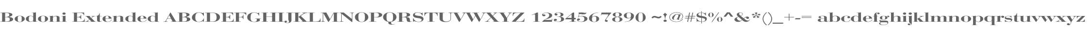 Bodoni Extended