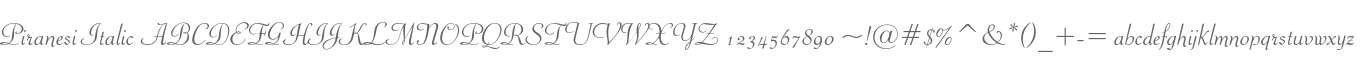 Piranesi Italic