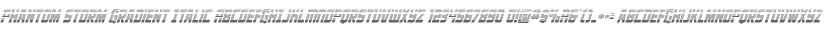 Phantom Storm Gradient Italic