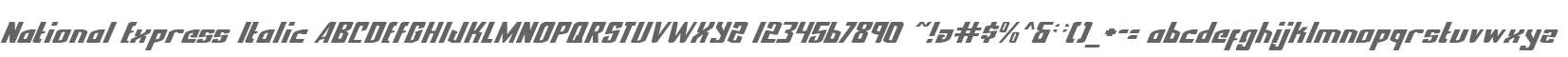 National Express Italic