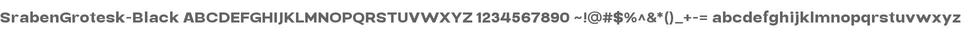Sraben Grotesk Black