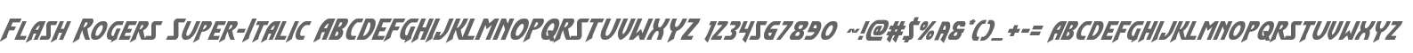 Flash Rogers Super-Italic