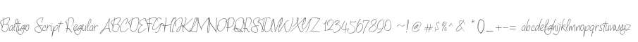 Baltigo Script Regular