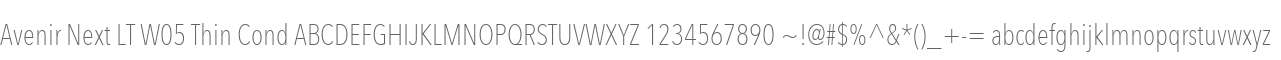 Avenir Next LT W05 Thin Cond