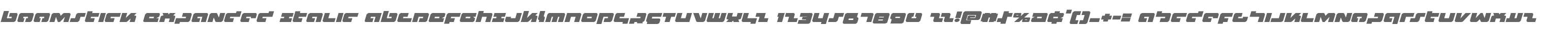 Boomstick Expanded Italic