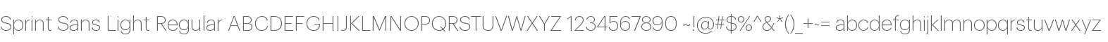 Sprint Sans Light Regular