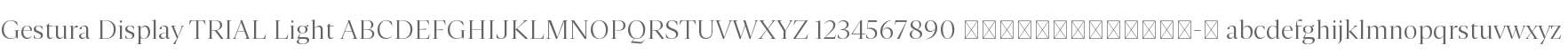 Gestura Display TRIAL Light