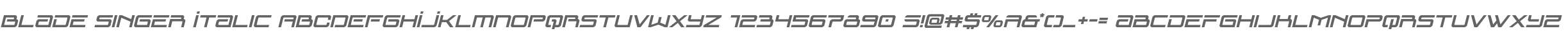 Blade Singer Italic