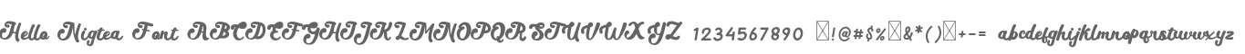 Hello Nigtea Font