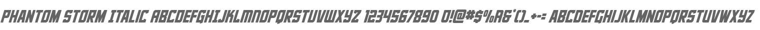 Phantom Storm Italic