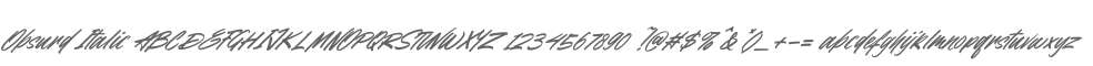 Obsurd Italic