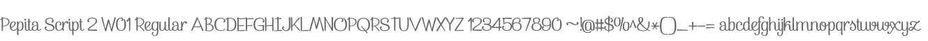Pepita Script 2 W01 Regular
