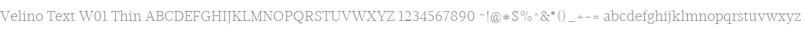 Velino Text W01 Thin