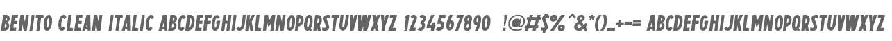 Benito Clean Italic