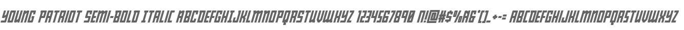 Young Patriot Semi-Bold Italic