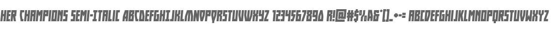 Her Champions Semi-Italic