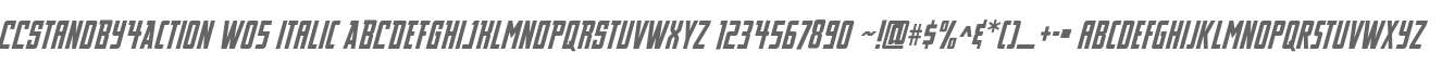 CCStandBy4Action W05 Italic