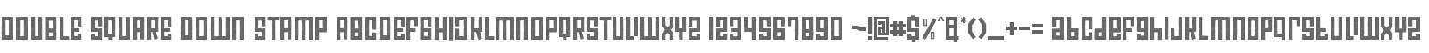 DOUBLE SQUARE DOWN STAMP