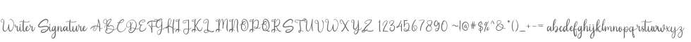 Writer Signature