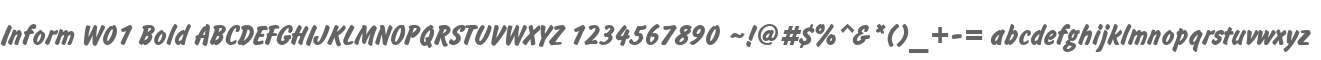 Inform W01 Bold