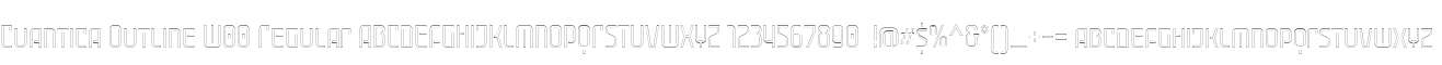 Cuantica Outline W00 Regular