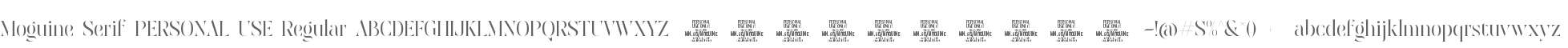 Moguine Serif PERSONAL USE